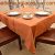 54" SQ. Hemstitch. Burnt Orange Color
